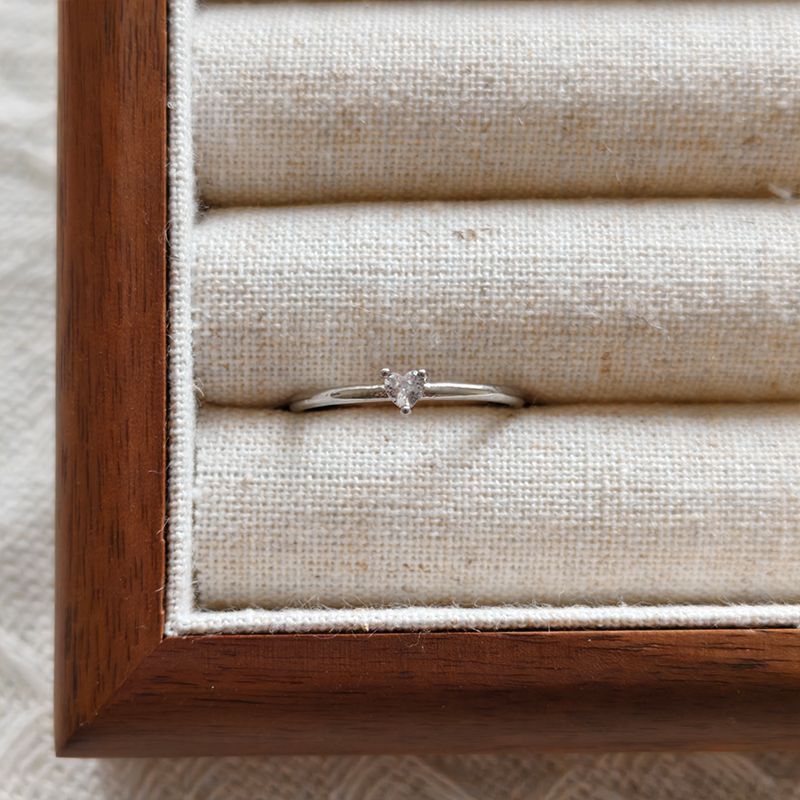 Anelli Chasing Light 4 Styles, anelli impilabili con coda a cuore in zircone blu micro pavé di personalità INS_voghion.com