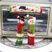 Refrigerator door handle cover handle gloves anti-static double door handle anti-collision snowman fabric protective cover_voghion.com