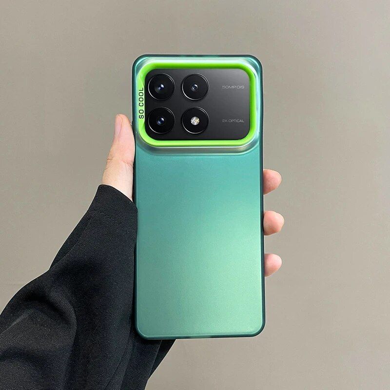 „Xiaomi POCO X6Pro“ kietas PC matinis objektyvo apsauginis galinis dėklas, skirtas pilnai uždengti telefono korpusą_voghion.com