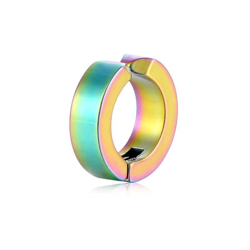  Fashion Ear Clip Non Piercing Earrings Fake Earrings for Men Circle Round Earring Punk Rock Style Jewelry Gift_voghion.com
