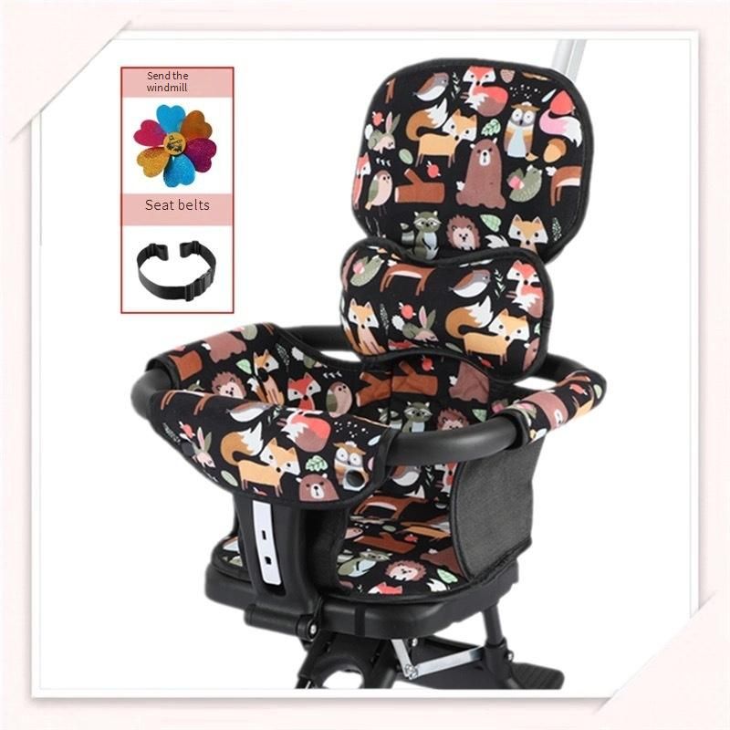 Coussin de siège pour poussette bébé Coussin de sécurité original Accessoires universels Carte de Milan Coussin de siège pour poussette bébé_voghion.com