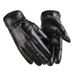 Guantes de cuero sintético cálidos para otoño e invierno, guantes de ciclismo para exteriores con pantalla táctil para hombre, guantes de ciclismo de forro polar resistentes al agua y al frío._voghion.com
