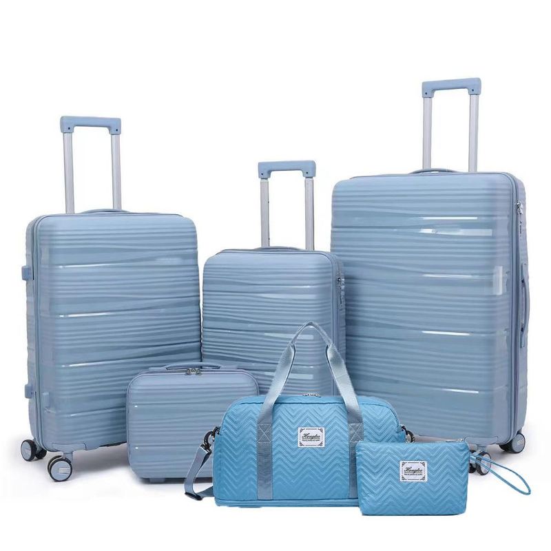 Durable 4-Piece Expandable Luggage Set With Spinner Wheels And TSA Lock For Business Travel, Lightweight & Water-Resistant Suitcases_voghion.com