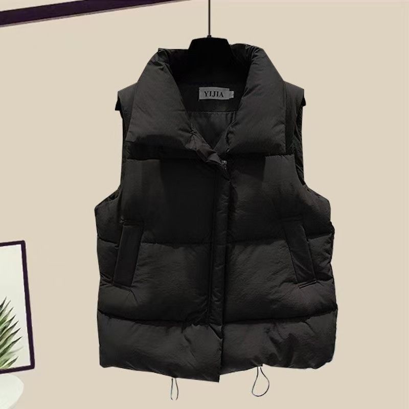 Plus Size Women's Autumn Outfit Set - Stylish Vest, Knit Sweater & Work Pants 3-Piece Coordinated Casual Suit_voghion.com