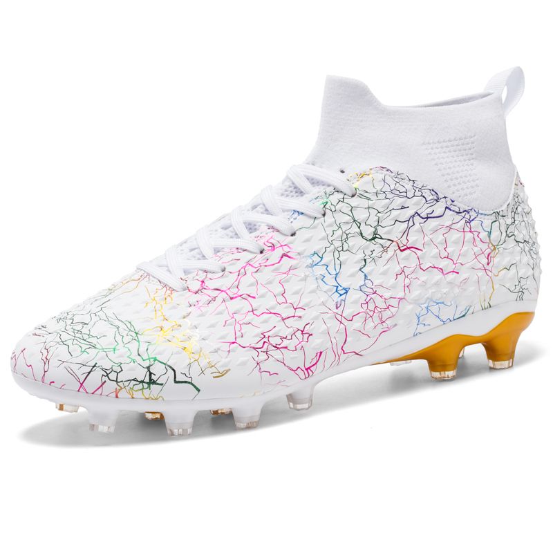 Foot Sheng Impact Model 3 Colors Long Spike Chunky Soccer Shoes Size 33-46_voghion.com