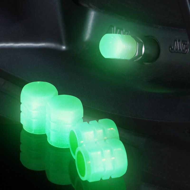 Autószelep elektromos motorkerékpár gumiabroncs-magvédő, sötétben világító porvédő sapka, univerzális_voghion.com