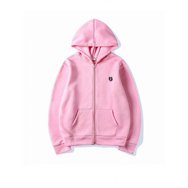 Men's Clothing Unisex Y2K Print Zip-Up Hoodie - Retro Streetwear Couple Matching Set, Oversized Fleece-Lined Sweatshirt_voghion.com