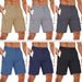 Unbeatable Quality 2024 New Men's Work Large Solid Color Zipper Multi Pocket Loose Shorts_voghion.com