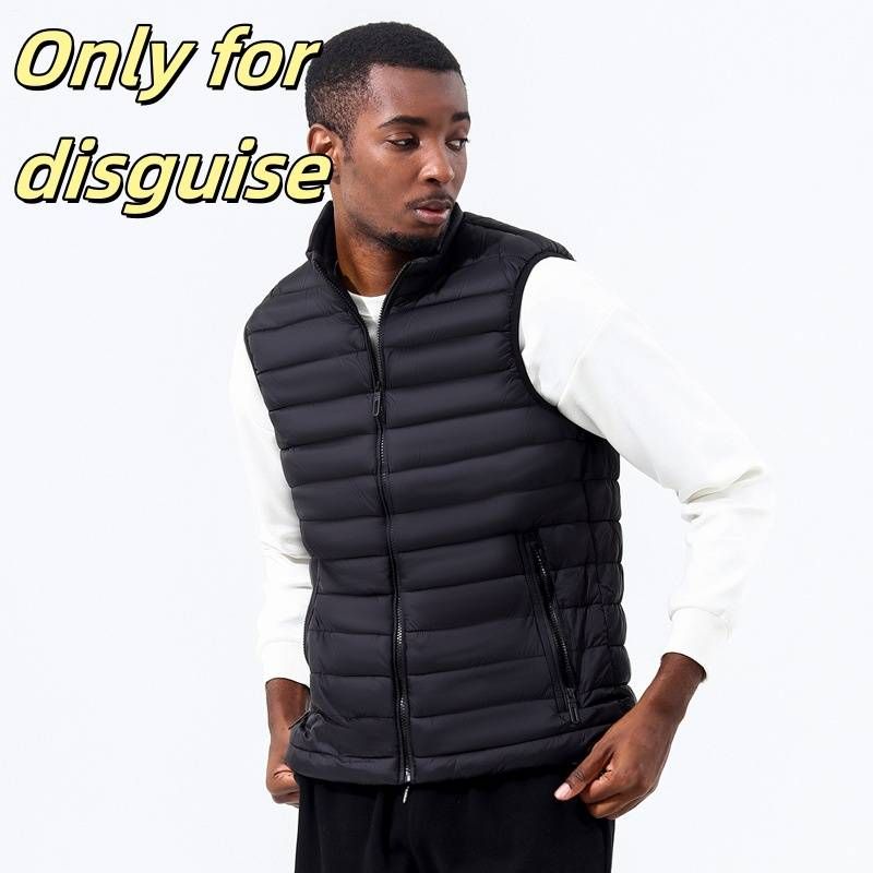 New Autumn And Winter Men's Vest Stand-up Collar Cross-border Large-sized Casual Sleeveless Warm Jacket In Stock Wholesale Cotton Clothing_voghion.com