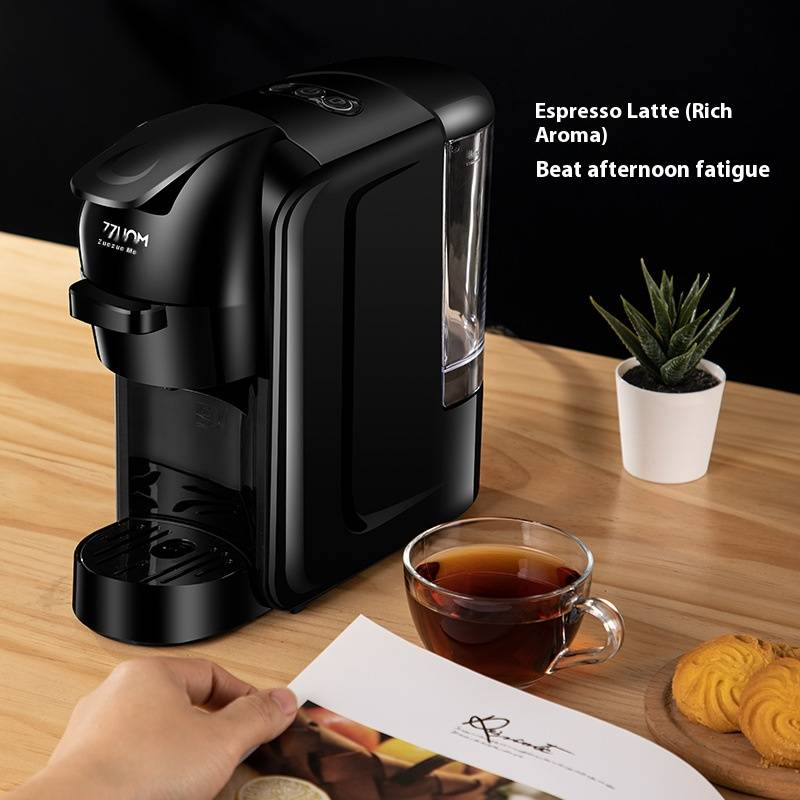 ZuoZuoMo Automatic Capsule Coffee Machine, Compact Espresso Maker For Home & Office, 5-10 Cup Capacity_voghion.com
