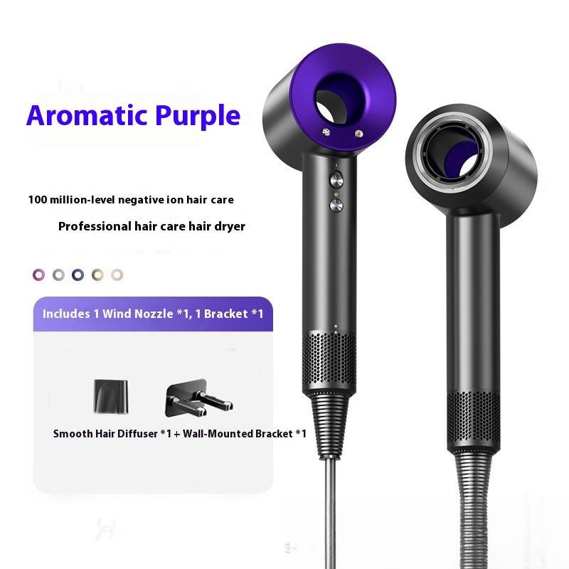 1600W Brushless Motor Hair Dryer With Ionic Technology & 3 Speed Settings, Salon-Grade ABS Body_voghion.com