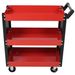 3 Tier Rolling Tool Cart On Wheels,Heavy Duty Utility Tool Cart With Pegboard For Repair Shop, Garage, Warehouse,Red_voghion.com