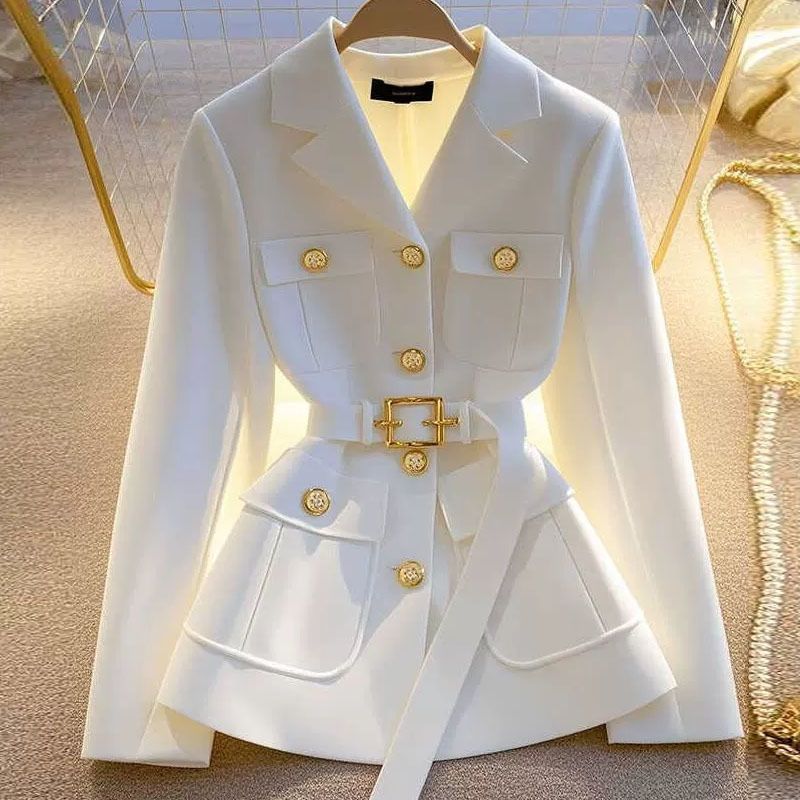 Women's Clothing early autumn unique and good looking professional temperament lady suit top_voghion.com