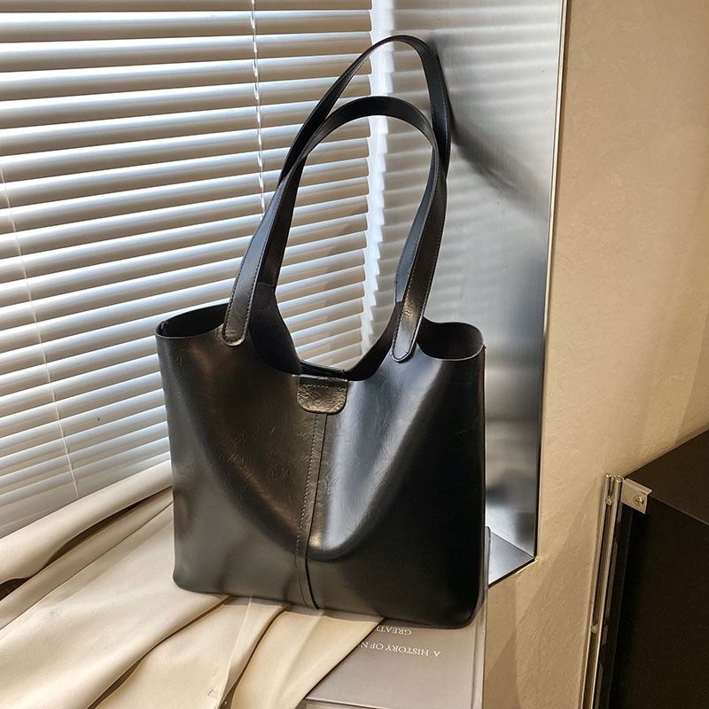 Women's Bags Large Capacity,New Style, Autumn And Winter, Versatile, Simple, Single Shoulder, Mother And Child Bag, Casual Commuter Tote Bag_voghion.com