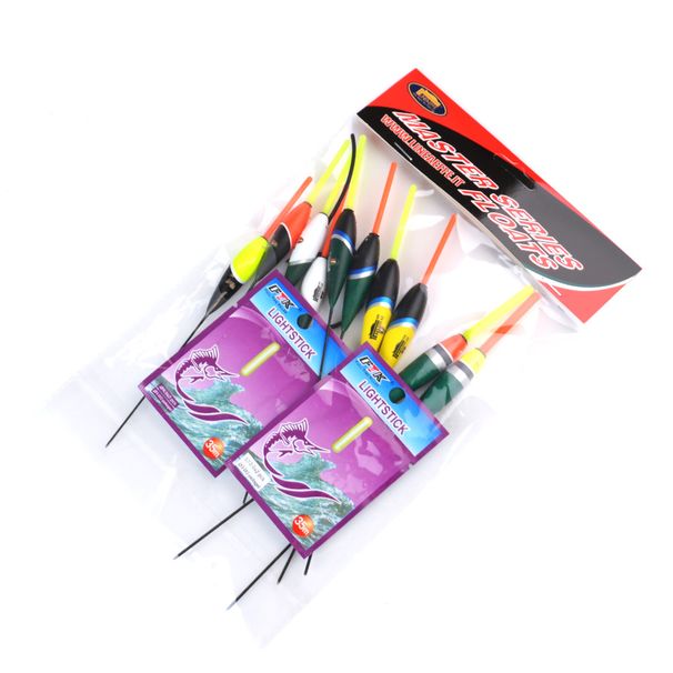 FTK Bal Fir Wood Tien-Pack Hoog drijfvermogen Staand type Opvallende rotsvisdobbers_voghion.com