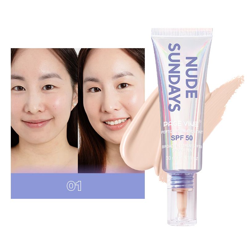 Marke Langanhaltendes Make-up Foundation Oil Control Concealer Sonnenschutz Spf50+ Isolation Gesicht Aufhellendes Feuchtigkeitsspendendes Gesichts-Make-up_voghion.com