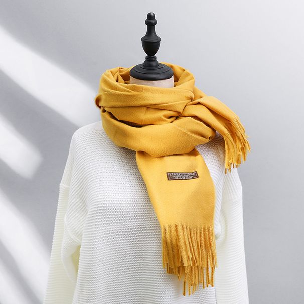 24autumn/winter solid color cashmere for women, versatile and super soft shawl scarf, scarf gift_voghion.com