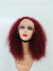 Afro crépus bouclés 13x4 dentelle fermeture perruque cheveux humains brun couleur 20 pouces perruque bouclés perruques de cheveux humains_voghion.com