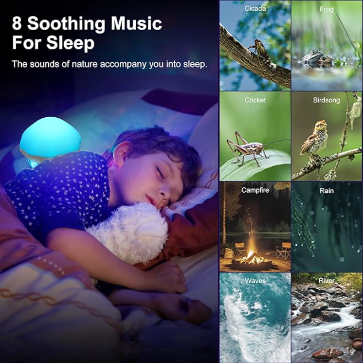 Jellyfish Projection Lamp - Dual Function- Projector And Night Light, USB Powered, Remote Control & Timer, Bluetooth Speaker - With White Noise_voghion.com