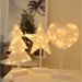 Luci fatate stellate intrecciate a mano - Luci decorative a LED bianco caldo per Natale, camera da letto, feste e decorazioni per la casa_voghion.com