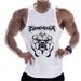 Camiseta de entrenamiento transpirable de algodón puro para hombre de Muscle Brother._voghion.com