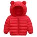 Jaqueta com capuz acolchoada de algodão ultraleve para bebês e crianças pequenas (1 a 3 anos) - Casaco de inverno macio e aconchegante com fecho de zíper, 8 opções de cores_voghion.com