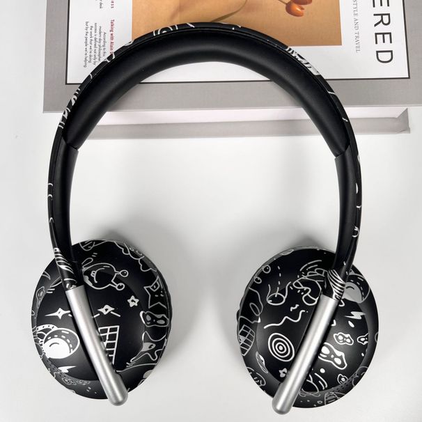 Vibrant Cartoon Over-Ear Bluetooth Headphones With Hi-Fi Stereo Sound, 8H Playtime, Lightweight Comfort For Music & Calls_voghion.com