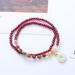 Natural Garnet Safety Clasp Elastic Bracelet Pink Tourmae Gift Net Red Same Style_voghion.com