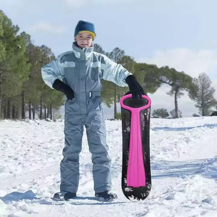 Adult Children Thickened Wear-Resistant Snowboard Folding Portable Ski Sheet Outdoor Sled Car_voghion.com