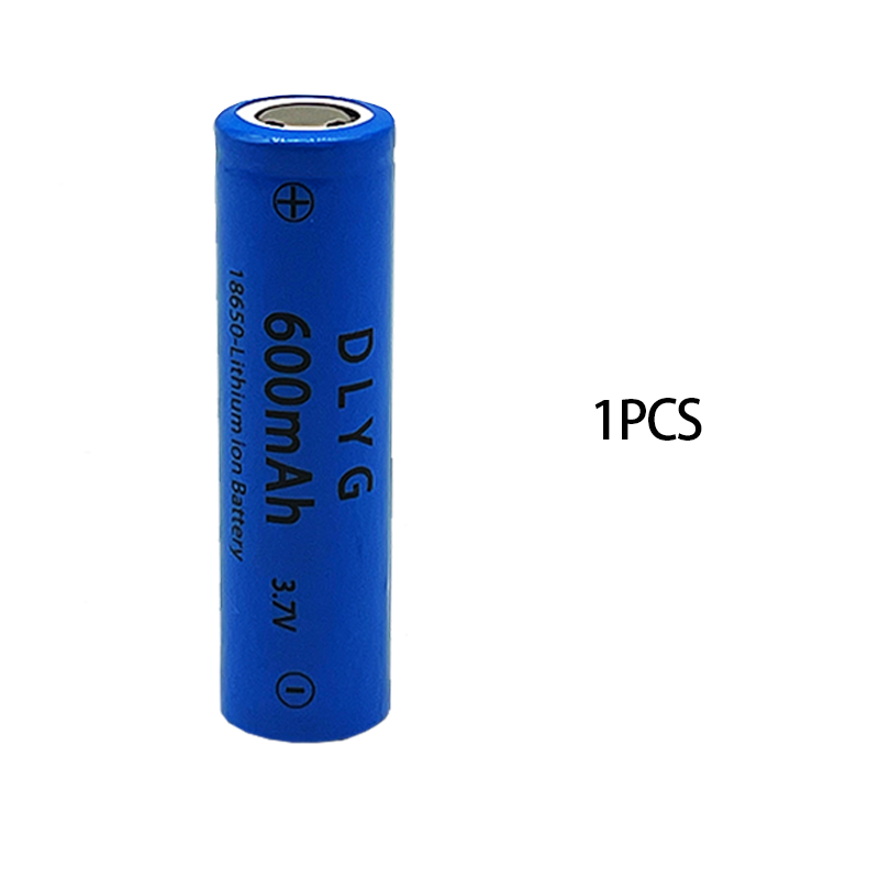 3,7 V 18650 įkraunama ličio baterija, originali žibintuvėlio baterija, 600 mAh, 100 % nauja_voghion.com