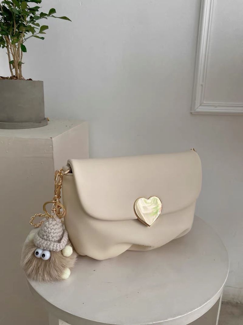 Cloud Women's Commuting Feeling One Shoulder Oblique Straddle White Versatile Unique Design Summer 2024 New Bag_voghion.com