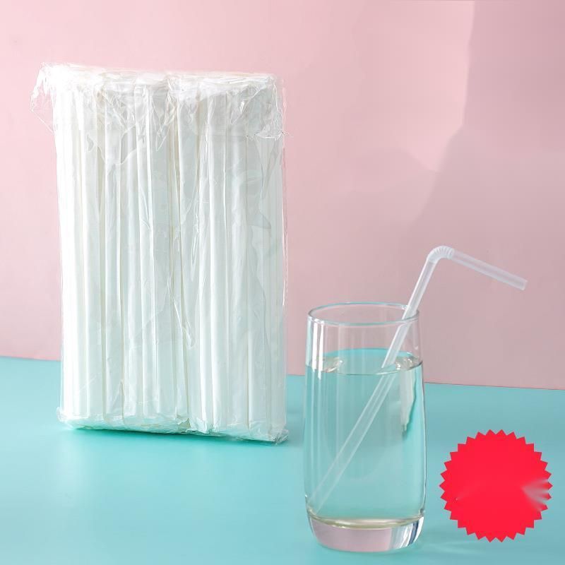 Bendable Plastic Straws 200-Pack - Disposable Flexible | Soy Milk/Coffee | Kids Safe Single-Use_voghion.com