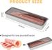 Bacon Container Stainless Steel Airtight Cheese Container Bacon Containers For Refrigerator Food Storage Containers With Lids Deli Meat Saver Bacon Holder 10.5 Inches Long_voghion.com