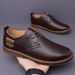 Men's Genuine Leather With Sole 2025 Spring And Autumn Trendy Versatile British Style Top Layer Cowhide Casual Shoes_voghion.com