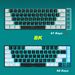 New 68 Key Wired Mechanical Esports Game Keyboard Hot Plug Axis Engineering Dual Color Injection Molding Keycap Ice Blue_voghion.com