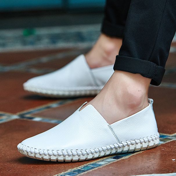 Frühling und Sommer Große Größe Heißer Verkauf Slip-On Britischen Stil Herren Leder Schuhe_voghion.com
