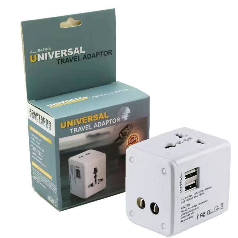 Travel Adapter For Overseas Trips, Multi-Functional US-EU-DE-UK Standard Converter, Universal Charger, Fast Charging_voghion.com