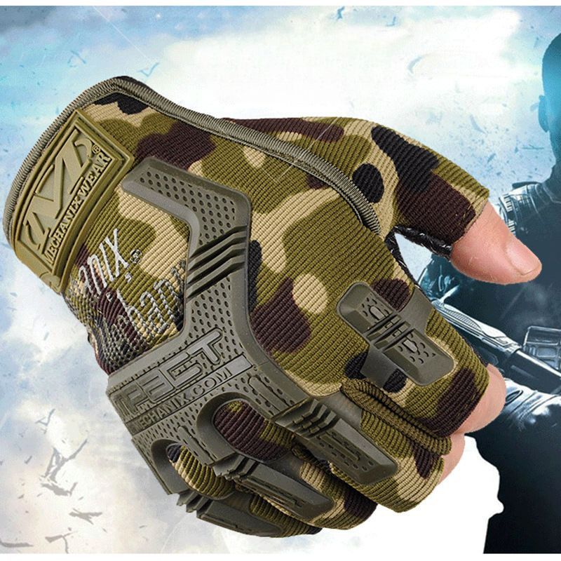 Advanced Tactical Outdoor Sports Half Finger Professional Cycling Anti-Slip Fitness Wear-Resistant Military Fan Rock_voghion.com