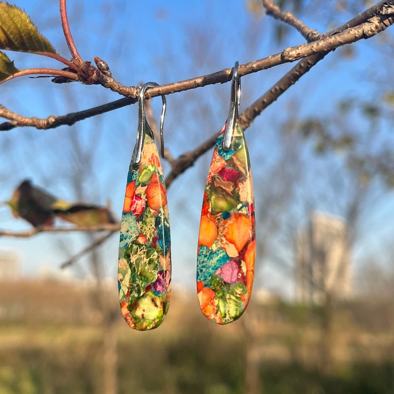 New Bohemian Imperial Stone Drop Pendant Ouerréng Populär Ins Bijouen Bijouen_voghion.com