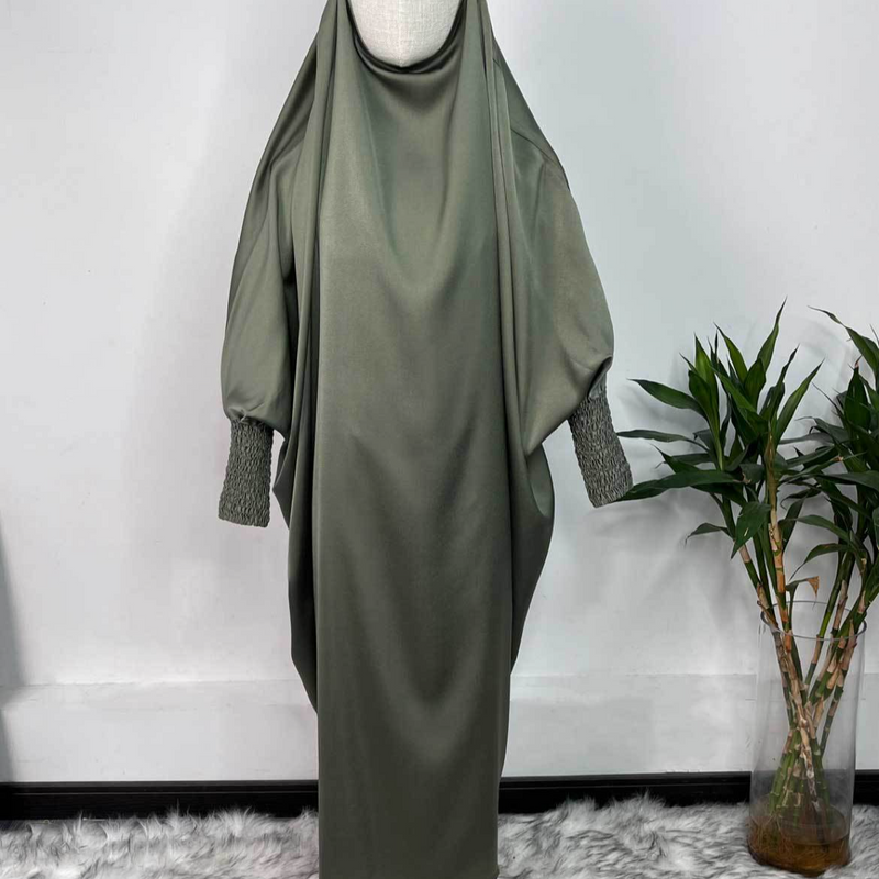 Vestido largo de color liso con vuelo para madres e hijos, para niñas, MSL96_voghion.com