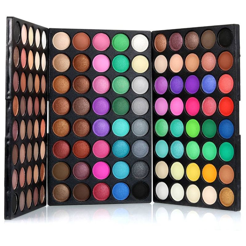POPFEEL 120-Color Eyeshadow Palette - Shimmer & Matte Finishes, Ideal For Stage Makeup & Cosplay, Powder/Stick/Cream/Liquid Formats_voghion.com