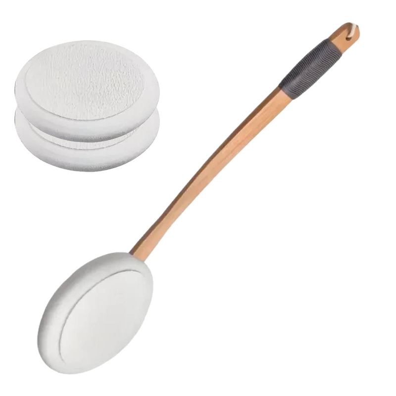 Multifunktions-Lotion-Sonnenschutz-Salben-Applikator, Silikon-Körperreiniger mit langem Griff, Duschbürste, Sonnenschutz-Rücken-Applikator_voghion.com