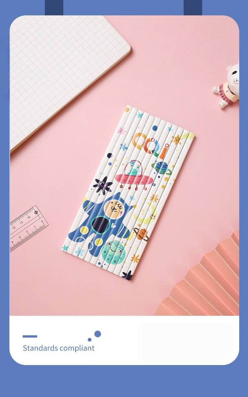 Creative Cartoon Square Puzzle Pencils DIY Fun Learning Tool For Kids Early Education Brain Development HB Writing Pencils​_voghion.com
