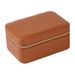 Premium Leather Jewelry Box – Compact 2-Layer Travel Organizer For Earrings, Necklaces & Rings | Dustproof & Anti-Tarnish Design_voghion.com