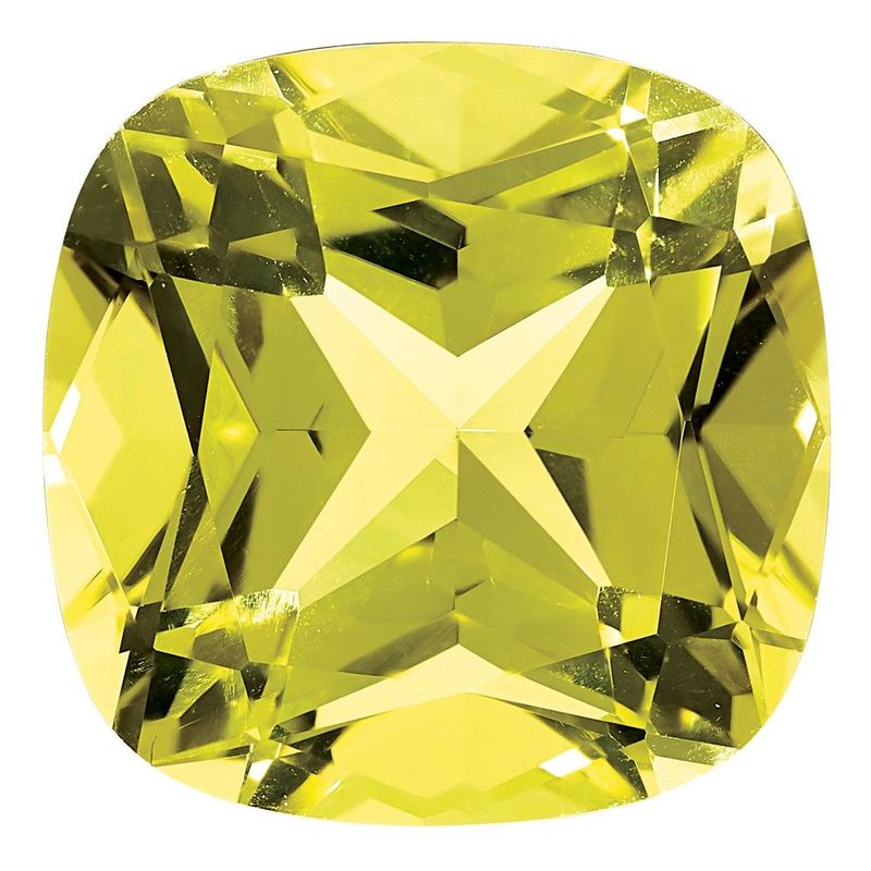 Lemon Quartz AA Quality 8mm Antique Cushion_voghion.com