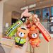 Cartoon Bär Polizei Keychain Puppe Feuerwehrmann Bär Tasche Auto Anhänger Puppe Maschine Kleines Geschenk_voghion.com