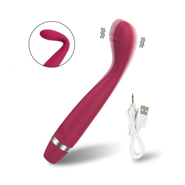 Vibromasseurs Vibromasseur point G pour débutants pour femmes 8 secondes jusqu'à l'orgasme Vibrations en forme de doigt Stimulation du clitoris et du mamelon_voghion.com