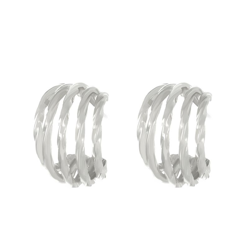 ins Wind multi-layer twist oorbel vrouwelijke persoonlijkheid temperament legering geometrische C-vormige oorbellen oorbellen_voghion.com