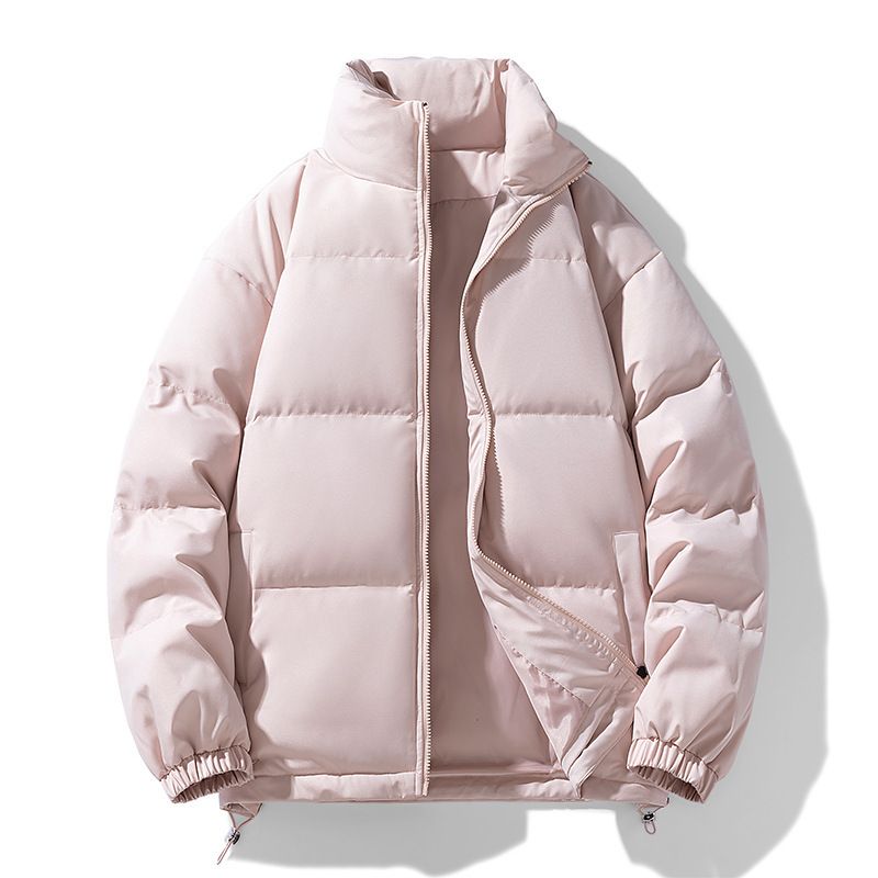 Piumino unisex con collo alto – Giacca invernale calda e spessa, leggero ed elegante, perfetto per coppie (nero/grigio scuro/bianco, taglie dalla S alla 3XL)_voghion.com