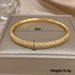 Luxury Twisted Micro Inlaid Zircon Cuff Bracelets For Women Fashion Gold Plated Copper Stacked Bangle Bracelet Jewelry Gifts_voghion.com